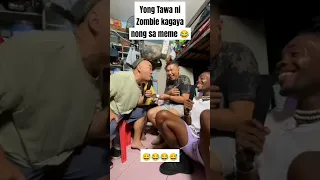 tawa ni zombie parang yong sa meme 🤣 #tvj #eatbulaga #dabarkads #zombie #shorts