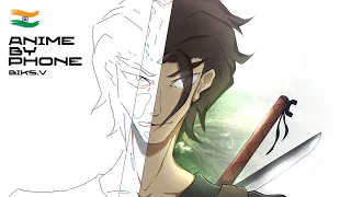 Anime By phone full process || By BIKS || INDIAN ANIMATOR