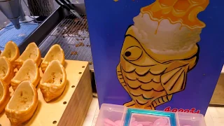 Honey Ice Cream Bungeoppang Fish shaped bread   Korean street food