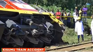 BREAKING NEWS KENYA: KISUMU TRAIN ACCIDENT. PASSENGER TRAIN DERAILED IN KISUMU ALONG THE HIGHWAY