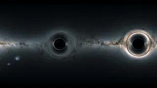 360-degree Simulated View of the Sky Between Two Supermassive Black Holes