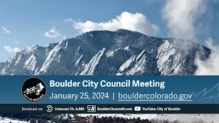 January 25, 2024 City of Boulder City Council Special Meeting