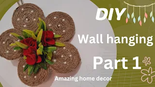 Diy wall hanging ||Amazing home decor idea ||easy diy wall decor ||easy walll hanging