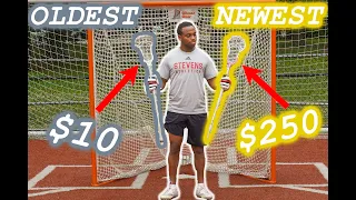 I COMPARED MY OLDEST VS. NEWEST LACROSSE STICKS!