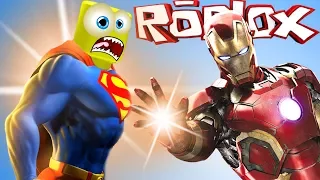 АНТОША стал СУПЕР ГЕРОЕМ в ROBLOX Приключения мульт героя в РОБЛОКС  игра Superhero Battle на СПТВ