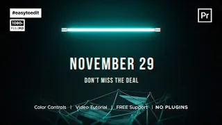Premiere Pro Template: Cyber Monday Sale Promo