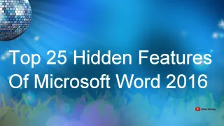 Top 25 Microsoft Word tips & Hidden Latest Features | Top  20 | 2021
