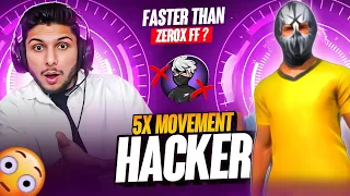 5X Movement Hacker in BOSS OFCL PK 🥵 || Faster Than Zerox FF ⚡️? @NonstopGaming_