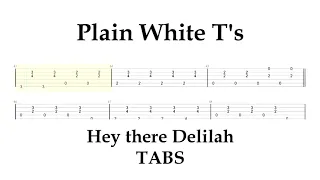 Plain White T's - Hey there Delilah // Guitar TABS