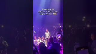 21 SAVAGE SINGS AT USHER’S CONCERT FROM THE AUDIENCE 😂 [🎥: Twitter/talliespencer_]