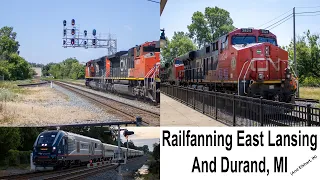 CN, Amtrak, and a Caboose: Railfanning in East Lansing & Durand, MI and Elkhart, IN