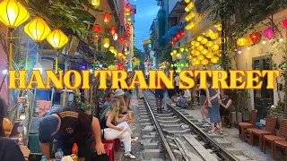Vibrant Train Street in Hanoi, #Vietnam ! #hanoi #vietnamtravel #hanoitrainstreet #trainstreet #solo