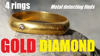 DIAMOND & GOLD CLASS RING METAL DETECTING UNDERWATER BEACH BEST FIND