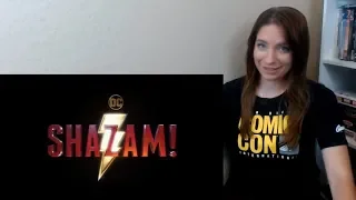 SHAZAM! - Official SDCC Teaser Trailer Reaction