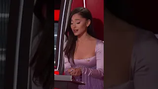 Ariana gets emotional on The Voice #shorts #arianagrande #thevoice