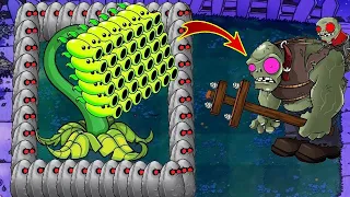 99 Threepeater vs 999 Giga-Gargantuar Vs 99 Dr Zomboss Plants vs Zombies Battlez