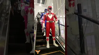 Power Rangers Cosplay, To the stage and way back to changing room