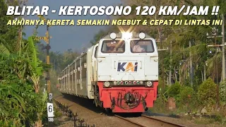 RESMI KINI BATAS KECEPATAN KERETA API DI LINTAS BLITAR - KERTOSONO DITINGKATKAN JADI 120 KM/JAM