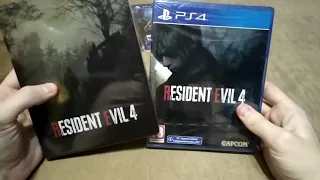 Resident Evil 4 Remake (2023) Steelbook edition Unboxing PS4