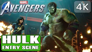 Marvel`s Avengers HULK`S Entry Scene Pc Gameplay | 4K 60FPS | RTX | No Commentary