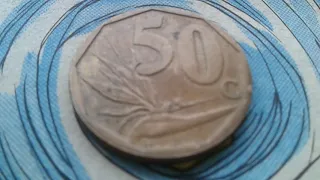 Coin of Sud Afrique 50 cents en venda AFURIKA TSHIPEMBE 2008