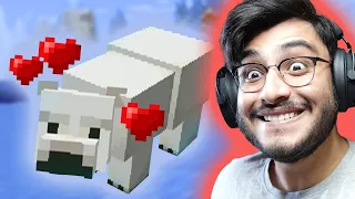 MAKING A HOUSE FOR MY POLAR BEAR IN MINECRAFT & SMP ANNOUNCEMENT - RAWKNEE LIVE