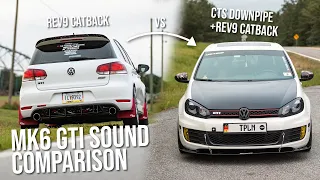 SOUND COMPARISON | Rev9 Catback vs CTS Turbo Downpipe + Rev9 Catback | Which Sounds Better?