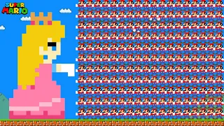 If 1,000,000 Mario can defeat Princess Peach's disaster?