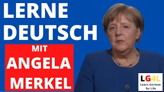 Real Life German B2 C1 C2 | Improve LISTENING, SPEAKING and VOCABULARY with Angela Merkel