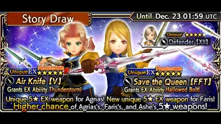 100 Tickets & 5 Multi Draws on Agrias LC Banner | DFFOO