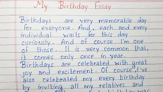 Write an essay on My Birthday | Essay on My Birthday | English