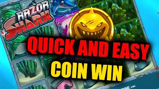 🦈 GET THE BASEGAME COIN🦈  | RAZOR SHARK PAYS A BIG CASINO WIN | Push Gaming