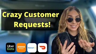 Craziest Customer Requests! | DoorDash, Uber Eats, GrubHub, Walmart Spark Driver Ride Along