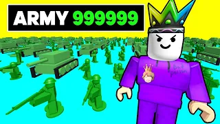 I BUILT The BIGGEST TOY ARMY on Roblox Toy SoldierZ