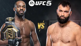 UFC 5 JON JONES VS. ANDREI ARLOVSKI FOR THE UFC WORLD HEAVYWEIGHT CHAMPIONSHIP BELT!