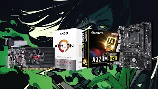Placa-mãe A320M + AMD Athlon 3000G + Nvidia Gt 710(Testes de alguns jogos)