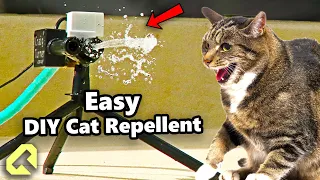How to make a Cat Repellent for Under $15 in Parts!