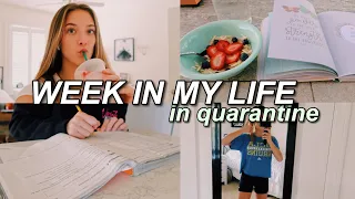 WEEK IN MY LIFE IN QUARANTINE // online classes & more