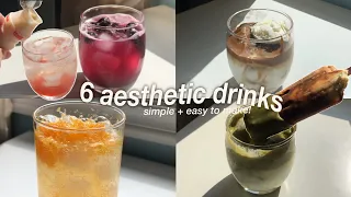 6 aesthetic + simple drink ideas you need to try!