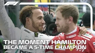 Lewis Hamilton Wins Fifth World Title | 2018 Mexican Grand Prix