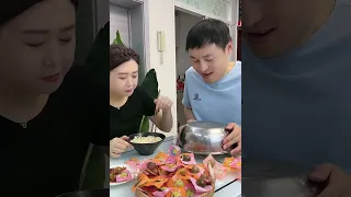 Funny Husband and Wife Yummy Food Eating Challenge 🍲🍲😋😋🤣🤣 Ep 105