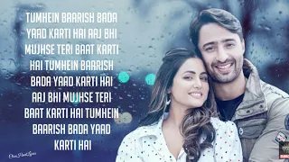 | payal bev, stebin ben - Baarish ban jaana [Lyrics video]🎶🎶🎶