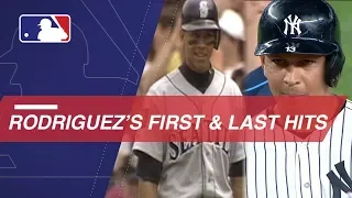 A look at A-Rod's first and last hits in the Majors