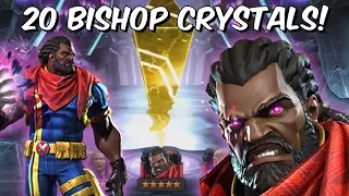 20x 5 Star Bishop Grandmaster Featured Crystal Opening! - Marvel Contest Of Champions