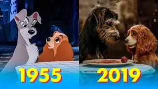 LADY AND THE TRAMP 🐶🍝🕯️ TRAILER COMPARISON 1955 - 2019