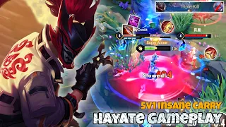 Hayate Dragon Lane Pro Gameplay | Totally Alone Vs Team | Arena of Valor Liên Quân mobile CoT