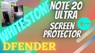 Samsung Galaxy Note 20 Ultra Screen Protector | Whitestone and Defender?