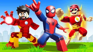 Upgrading SUPERHEROES to SUPER GODS in ROBLOX! [movie]