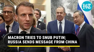 Macron Tries To Snub Putin After Complaining Of 'Threatening' Tone; Lavrov Sends Message From China