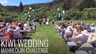 Wedding Mannequin Challenge from a Drone